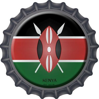 Kenya Novelty Metal Bottle Cap BC-317