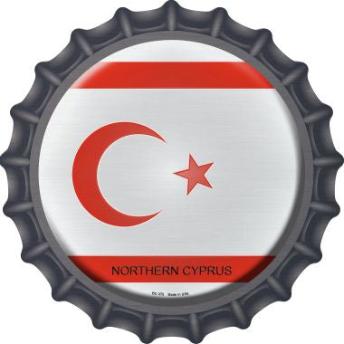 Northern Cyprus Novelty Metal Bottle Cap BC-375