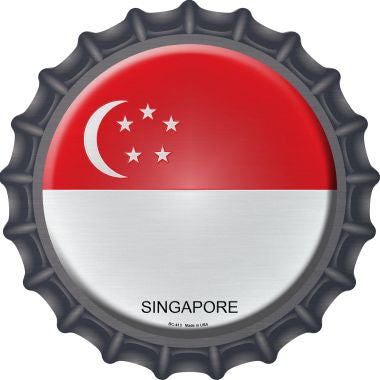 Singapore Novelty Metal Bottle Cap BC-413
