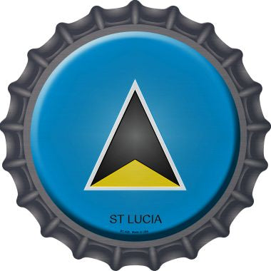 St Lucia Novelty Metal Bottle Cap BC-426
