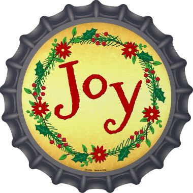 Joy Novelty Metal Bottle Cap 12 Inch Sign