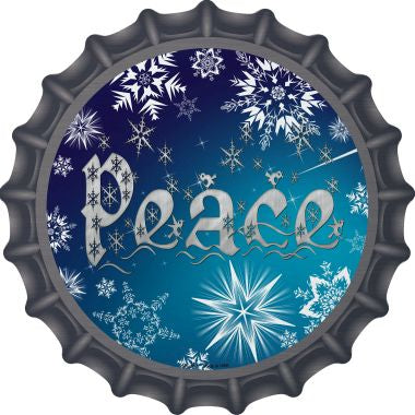 Peace Novelty Metal Bottle Cap 12 Inch sign