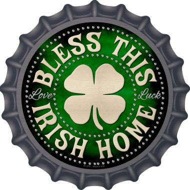 Bless This Irish Home Novelty Metal Bottle Cap BC-610