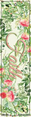 Faith on Flowers Novelty Metal Bookmark BM-009