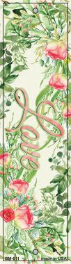 Love on Flowers Novelty Metal Bookmark BM-011