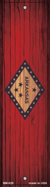 Arkansas Flag Novelty Metal Bookmark