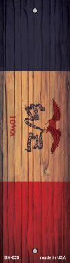 Iowa Flag Novelty Metal Bookmark BM-039