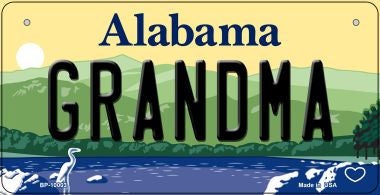 Grandma Alabama Novelty Metal Bicycle Plate BP-10003