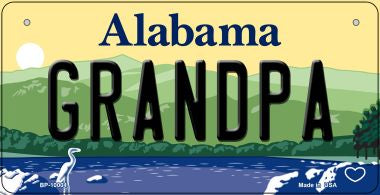 Grandpa Alabama Novelty Metal Bicycle Plate BP-10004