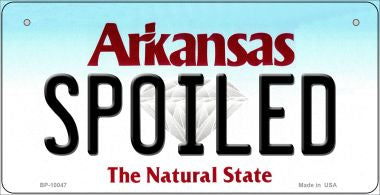 Spoiled Arkansas Novelty Metal Bicycle Plate BP-10047