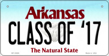 Class of '17 Arkansas Novelty Metal Bicycle Plate BP-10050