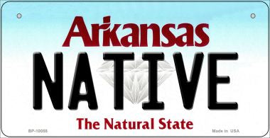 Native Arkansas Novelty Metal Bicycle Plate BP-10055