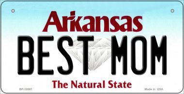Best Mom Arkansas Novelty Metal Bicycle Plate