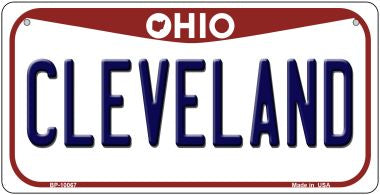 Cleveland Ohio Novelty Metal Bicycle Plate BP-10067
