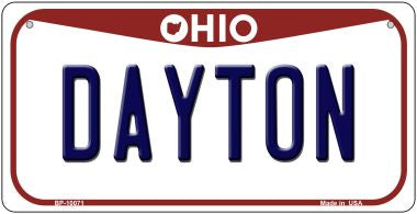 Dayton Ohio Novelty Metal Bicycle Plate BP-10071