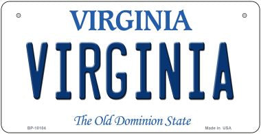 Virginia Novelty Metal Bicycle Plate