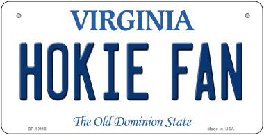 Hokie Fan Virginia Novelty Metal Bicycle Plate BP-10118