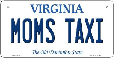 Moms Taxi Virginia Novelty Metal Bicycle Plate BP-10134