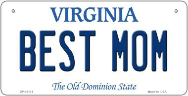 Best Mom Virginia Novelty Metal Bicycle Plate