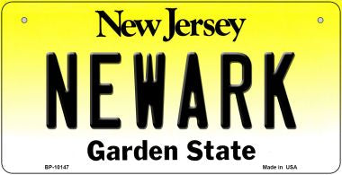 Newark New Jersey Novelty Metal Bicycle Plate BP-10147