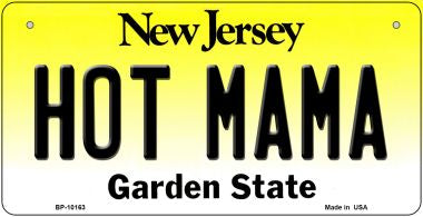 Hot Mama New Jersey Novelty Metal Bicycle Plate BP-10163
