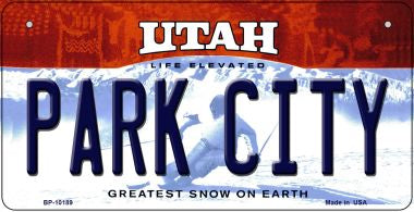Park City Utah Novelty Metal Bicycle Plate BP-10189