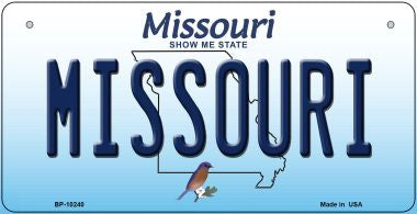 Missouri Novelty Metal Bicycle Plate BP-10240