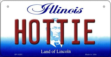 Hottie Illinois Novelty Metal Bicycle Plate BP-10297