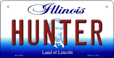 Hunter Illinois Novelty Metal Bicycle Plate BP-10306