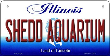 Shedd Aquarium Illinois Novelty Metal Bicycle Plate BP-10329