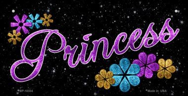 Princess Novelty Metal Bicycle Plate BP-10334
