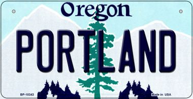 Portland Oregon Novelty Metal Bicycle Plate BP-10343