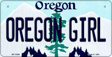 Oregon Girl Novelty Metal Bicycle Plate BP-10358