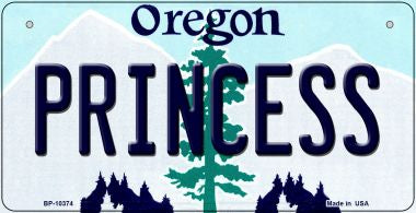 Princess Oregon Novelty Metal Bicycle Plate BP-10374