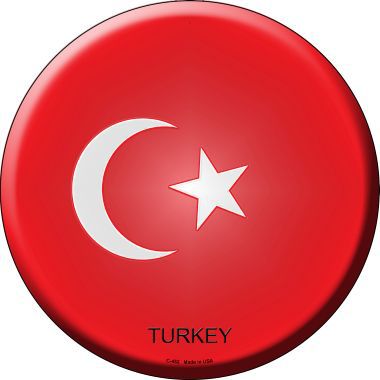 Turkey Country Novelty Metal Circular Sign