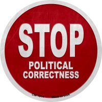 Stop Political Correctness Novelty Circle Coaster Set of 4
