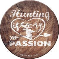 Hunting Passion Novelty Circle Coaster Set of 4