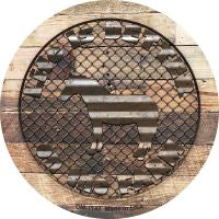 Better On The Farm Corrugated Horse Novelty Circle Coaster Set of 4