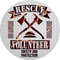 Rescue Volunteer Novelty Circle Coaster Set of 4