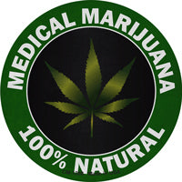 Medical Marijuana Novelty Circle Coaster Set of 4