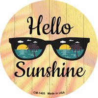 Hello Sunshine Novelty Circle Coaster Set of 4