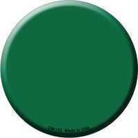Green Novelty Metal Mini Circle Magnet