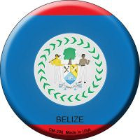 Belize Novelty Metal Mini Circle Magnet CM-206