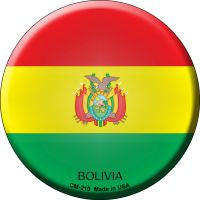 Bolivia Country Novelty Circle Coaster Set of 4