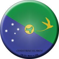 Christmas Islands Country Novelty Circle Coaster Set of 4