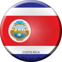 Costa Rica Country Novelty Circle Coaster Set of 4