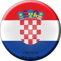 Croatia Country Novelty Circle Coaster Set of 4