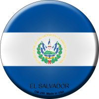 El Salvador Novelty Metal Mini Circle Magnet CM-259