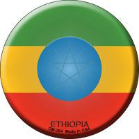 Ethiopia Novelty Metal Mini Circle Magnet CM-264
