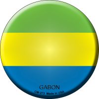 Gabon Country Novelty Circle Coaster Set of 4
